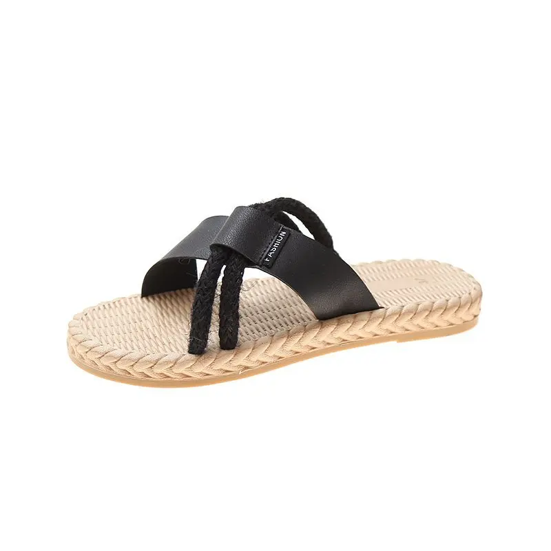 

2022 New Arrival Casual Street Beach Slipper Women Shoe Weave Lighted Cross Strap Anti-Slip One Cloud Summer Slippers For Women