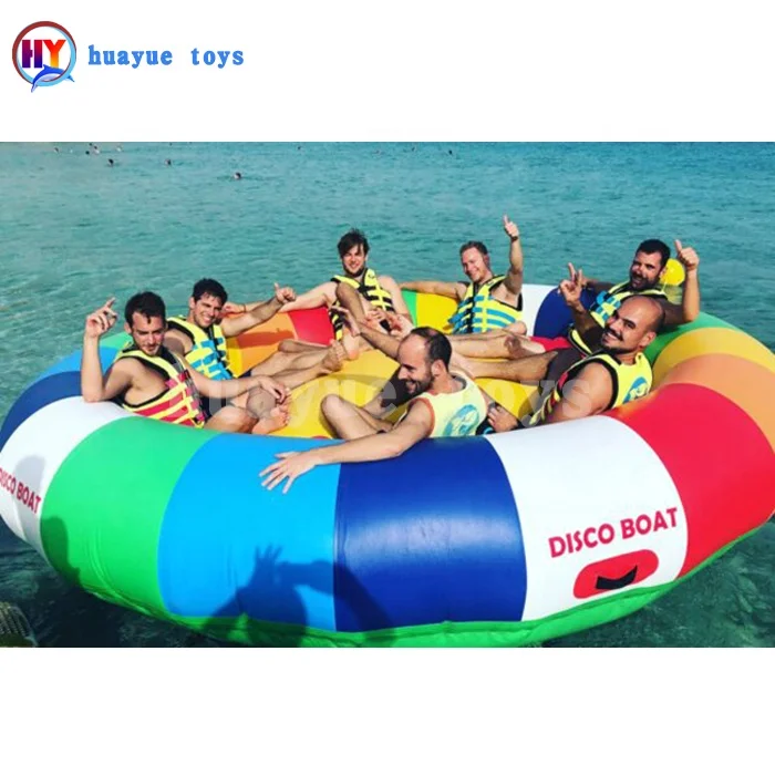 

Inflatable Spinning Top UFO Towable Tube water ball For Water Entertainment Inflatable Water Rotating Disco Boat, Customized color