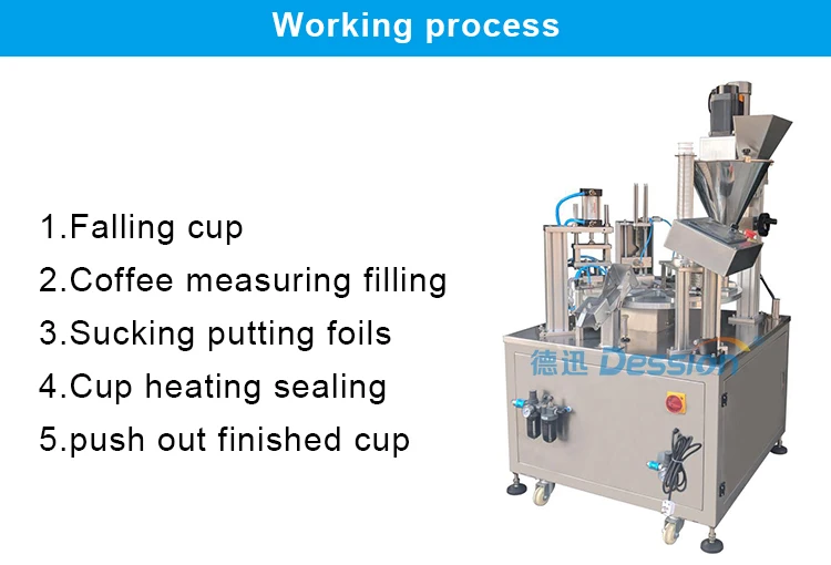 Automatic Rotary Small Coffee Cup Aluminum K Cup Sealing Nespresso ...