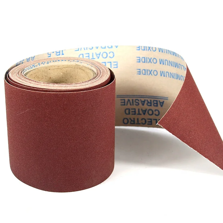Hand Torn Aluminium Oxide Jb5 Abrasive Emery Cloth Roll For Cleaning