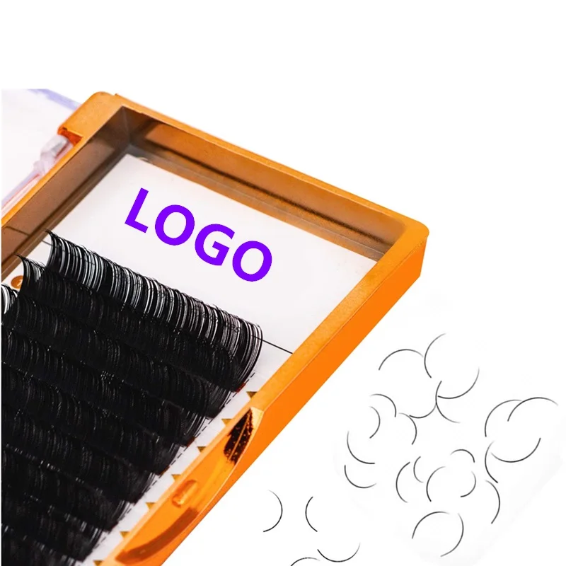 

Facory Price Vulume Eyelash Extension Custom Package Classic Individual Lash Extensions, Matte black,double tone,colorful