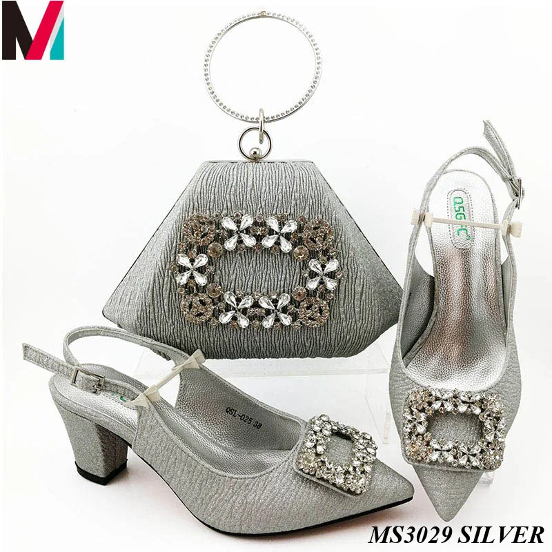 shoes and clutch bags to match