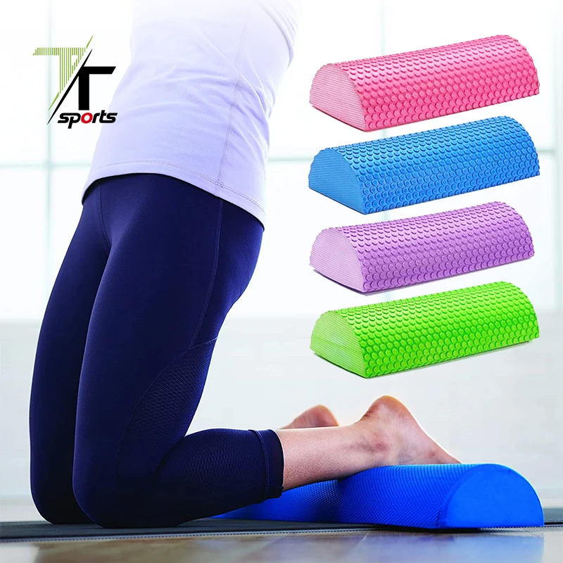 

TTSPORTS Half Semicircle Muscle Solid Eva Yoga Foam Roller, Customized color