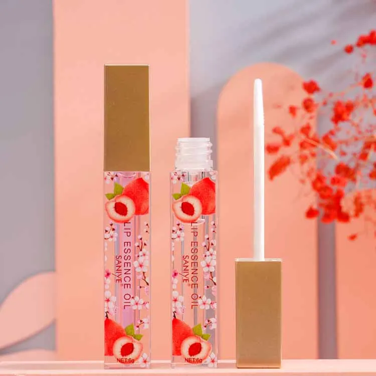 

SANIYE Hot Selling Lip Plumping Gloss Nature Waterproof Long Lasting lip Serum Oil Lip Gloss