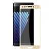 Anti-explosion silk printing rose gold screen protector for samsung note 7