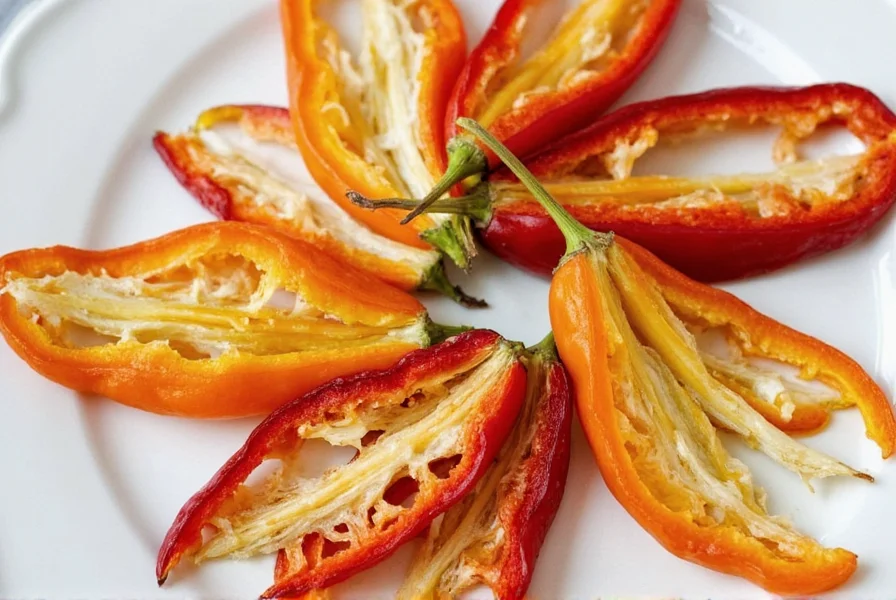 Dehydrated bell pepper powder in glass jar