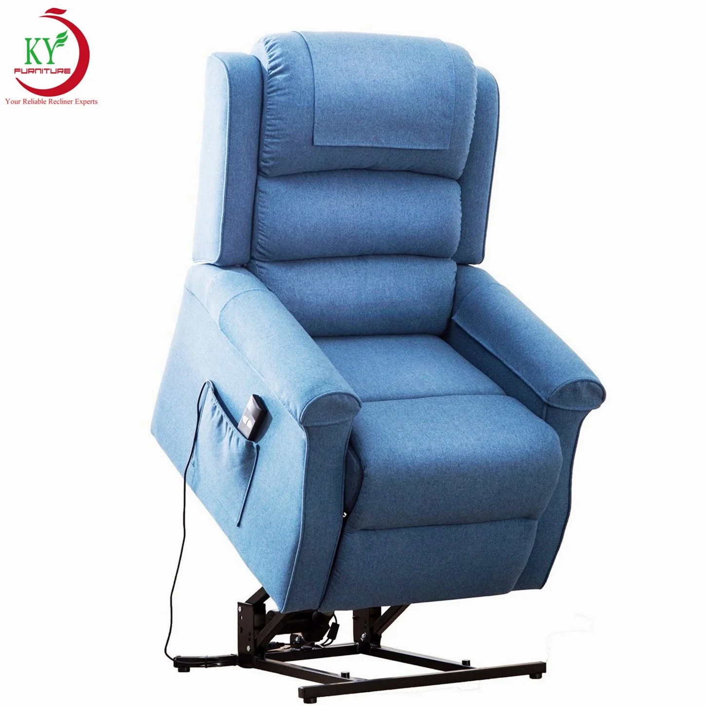 

JKY Furniture Adjustable Fabric Leather Hospital Comfortable Elderly Power Riser Recliner Chair For Living Room Furniture