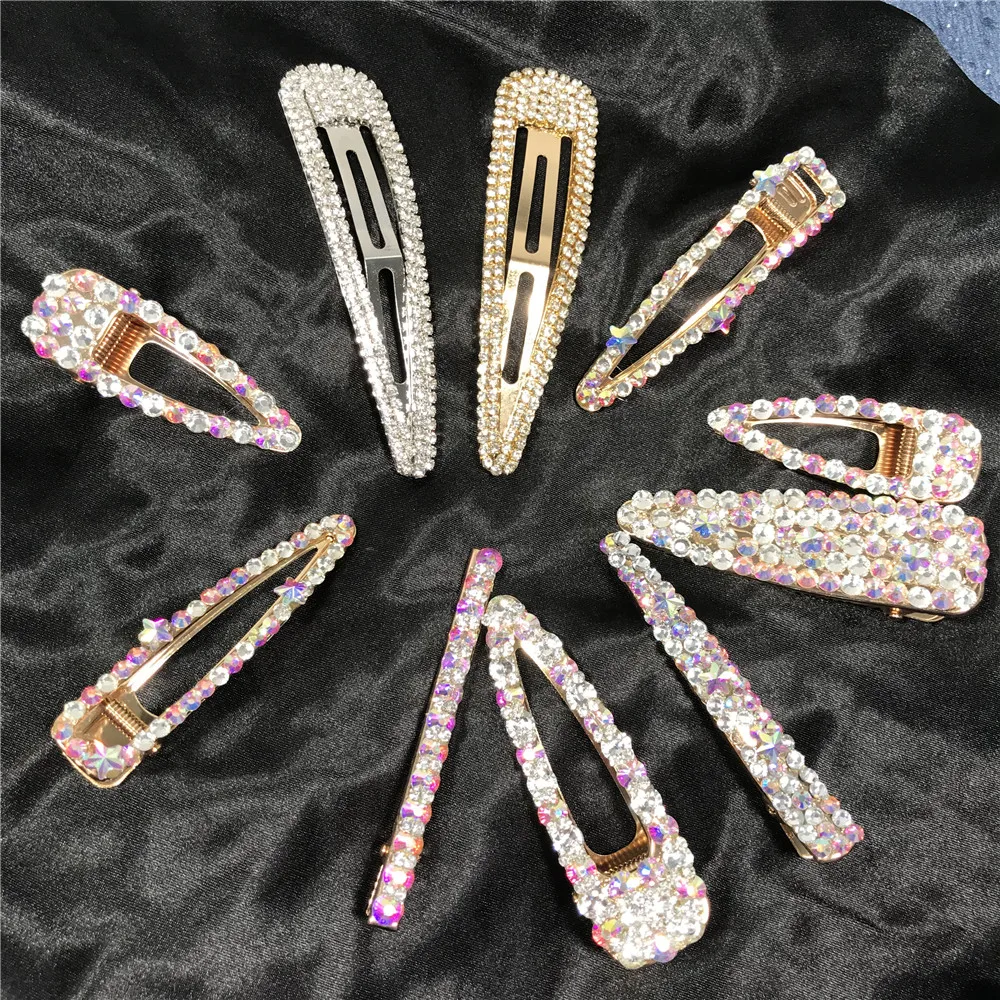 Custom Hair Pins With Words Rhinestone Letters For Hairpin Diamond