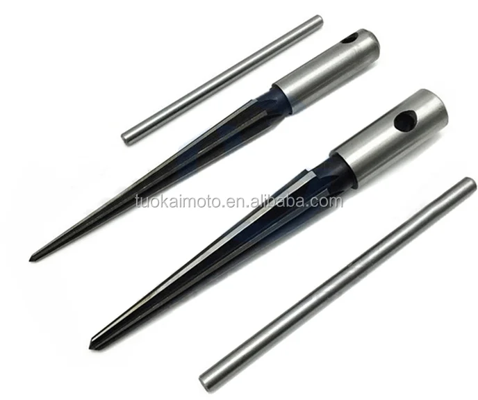 LifCratms 1/8"-1/2" (3-13mm) T Handle Tapered Reamer, 6 Fluted Chamfer Reaming Tool, Guitar Bridge Pin Hole Handle Tapered Reamers Woodworker Luthier Tool