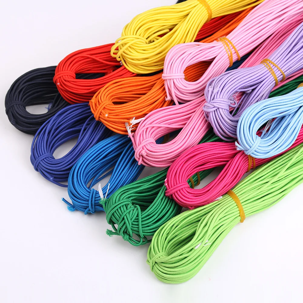 

factory manufacture customized coloured rubber elastic cords rope strings, Custom color