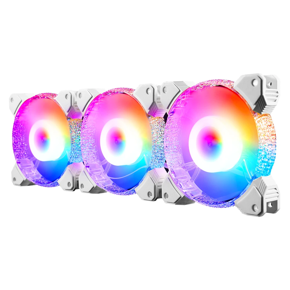 

Hot Sale 120M RGB Fan Cooling Fan For Gaming PC Case rgb cooling fan, Rainbow