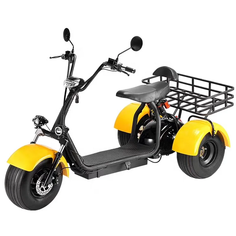 

E scooter europe warehouse citycoco eec coc 2000w trike electric scooter eec scooter lithium ion battery 60v 20ah, Black, red, yellow, blue, pink, green