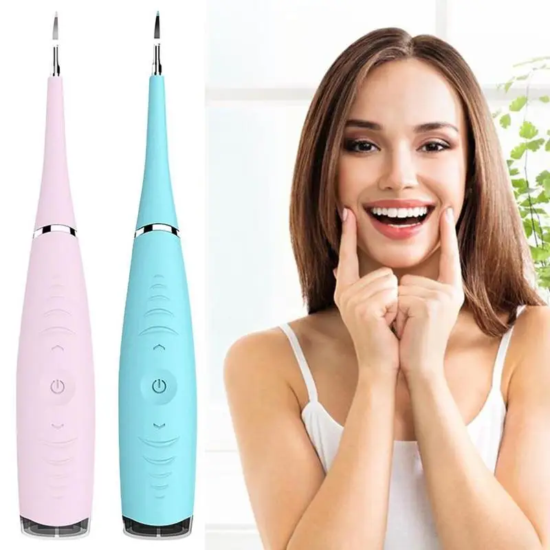 

Dental Calus Remover Dental Care Electric Dental Oral Irrigator Rechargeable Ultrasonic teeth cleaner Tartar Remover, Pink, blue