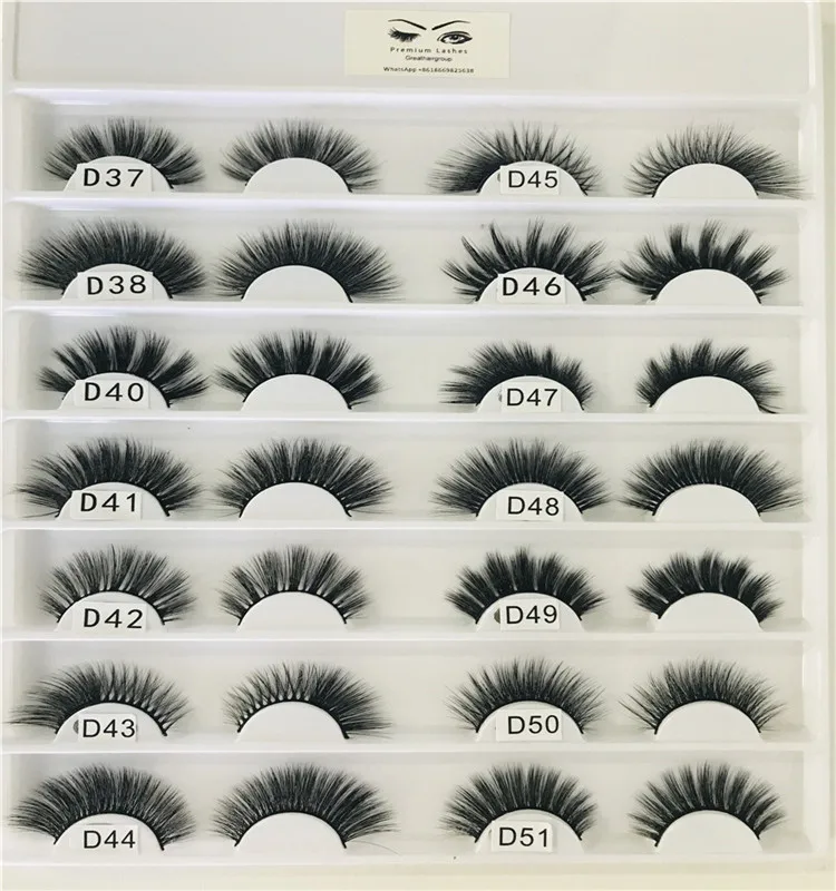 

Hot Sale Styles Wholesale OEM/ODM 3D Faux Mink Lashes Fluffy Silk False Eyelashes