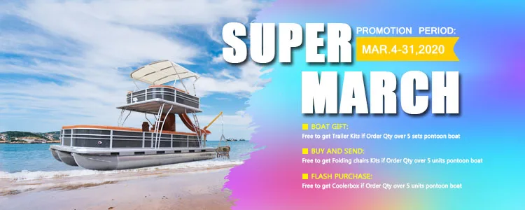 Kinocean New Arrival Floating Pontoon Boat pontoon boat seats furniture pontoon boat with motor for sale