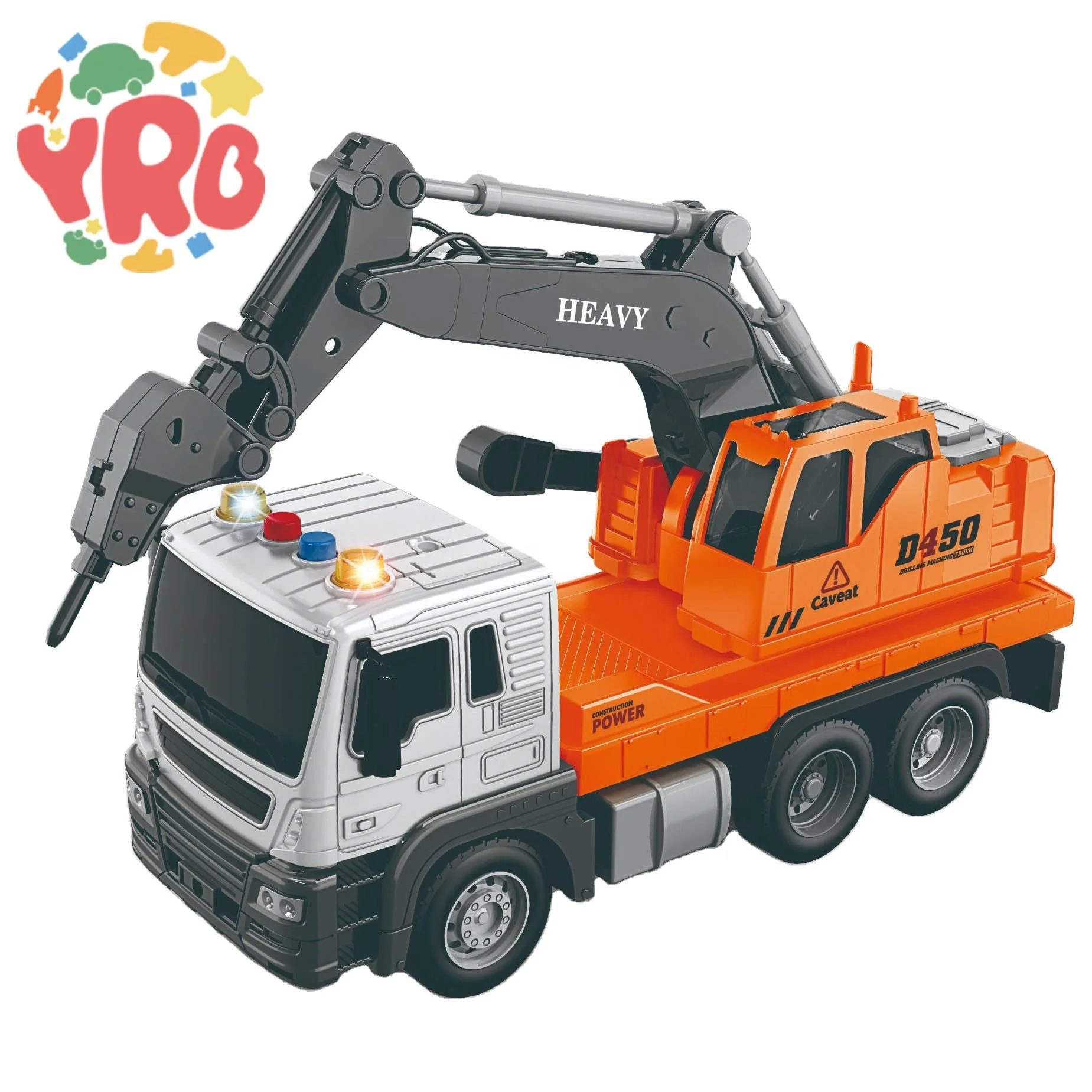 

Cheap Diecast Toys Vehicles Model Metal Truck Die Cast Car Toy For Boys Education inertia ground drilling vehicle toy