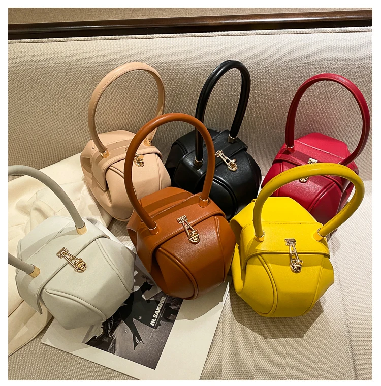 

2021 Factory Luxury Ladies Popular Round Handbags Shoulder Hand Bags Women Purses