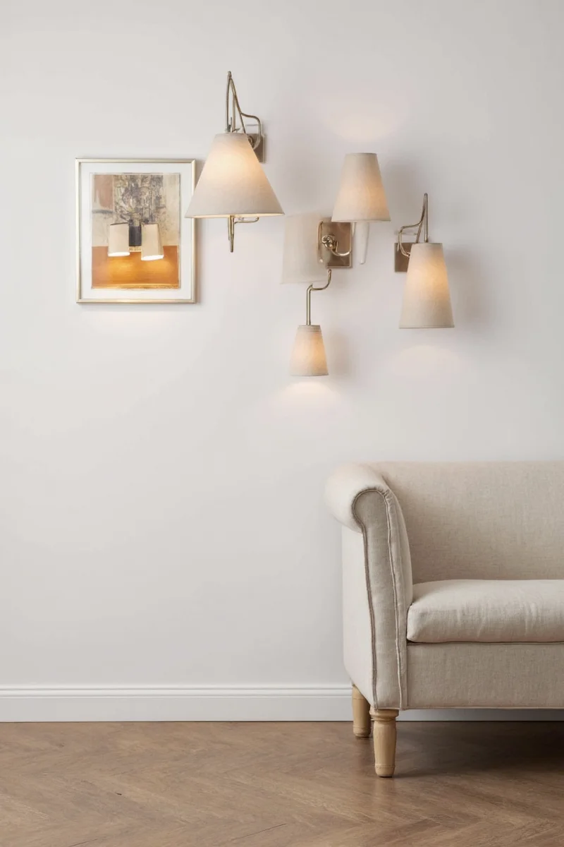 Family-friendly sconce ideas in a living room setting