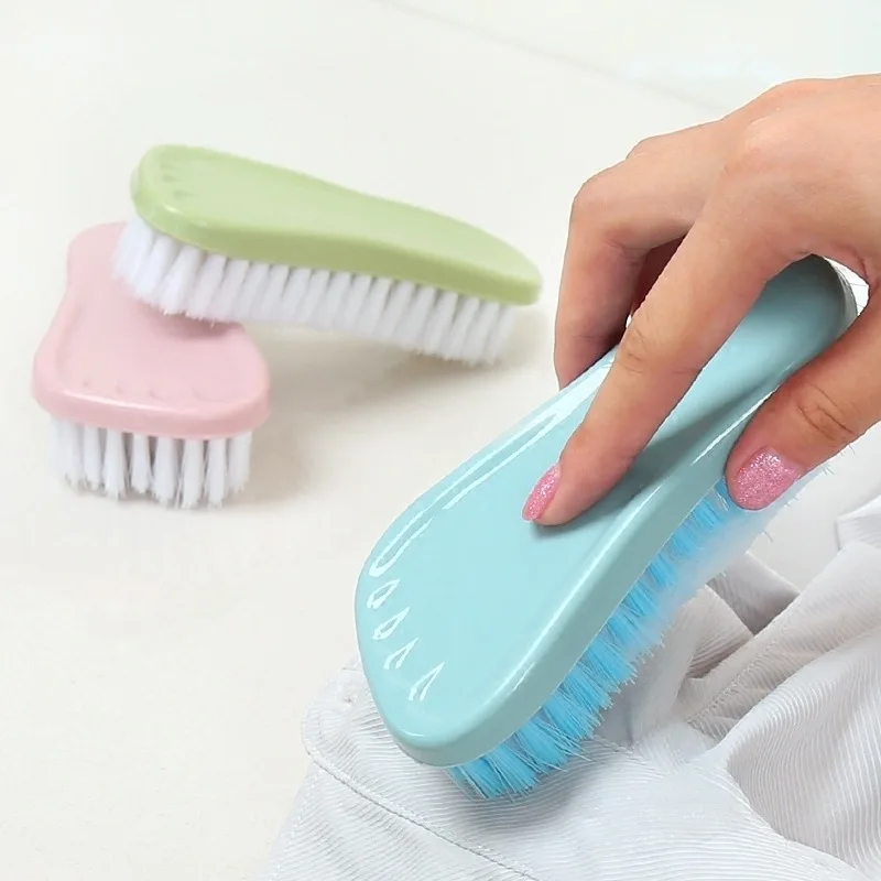 

Plastic Small Brush Shoes Cleaning Brush Handle Soft Bristle Washing Laundry Brush, Customized