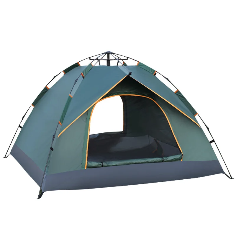 

Polyester Fabric Silver Coating Lightweight Military Automatic Popup Hunting Waterproof Camping Tent, Customized color