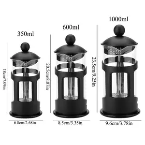Image of Wholesale Manual Coffee Cafetiere Stainless Steel Espresso Maker Percolator Filter