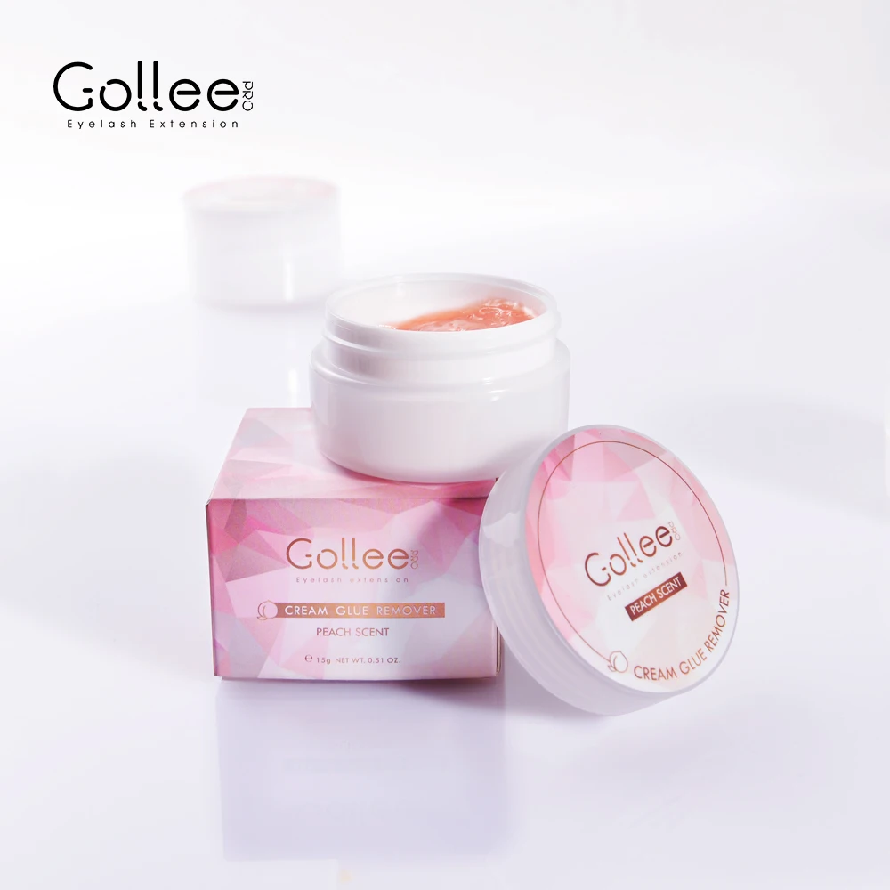 

Gollee Peach Scented Diy Individual Private Label Cream Remover For Eyelash Extension Eyelash Glue Remover Eyelash Remover