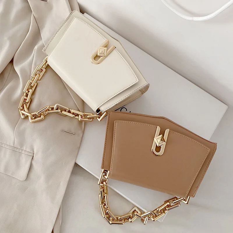 

2021 Luxury Women Purses Square Chains Cross Body Bags Leather Ladies Handbags Wholesale, Customizable