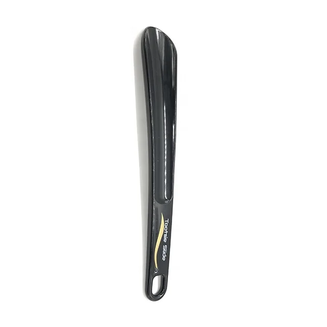 

Customized Length Long Shoe Horn Plastic Shoehorn With Logo, Black