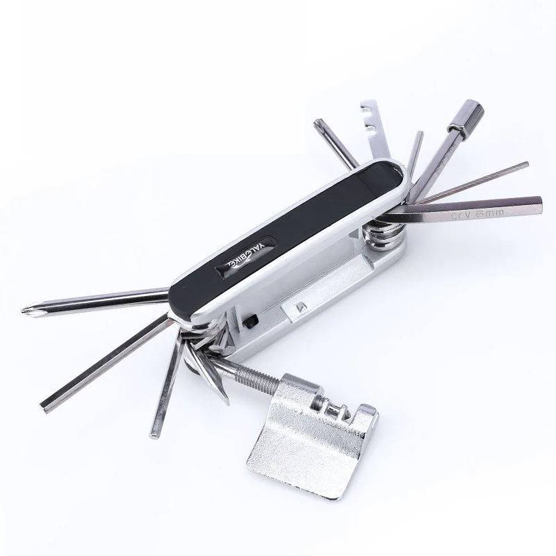 

Road bike 13 in1 stainless mini pocke folding tools multifunction bicycle repair tool