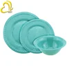 Irregular Cambridge Blue 24 Pieces Dinner Set Light Dinnerware