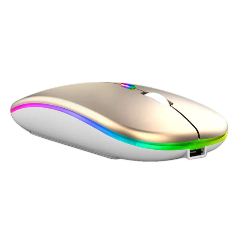 

Wireless Mouse BT RGB Rechargeable Mouse Wireless Computer Silent Mause LED Backlit Ergonomic Gaming Mouse For Laptop PC