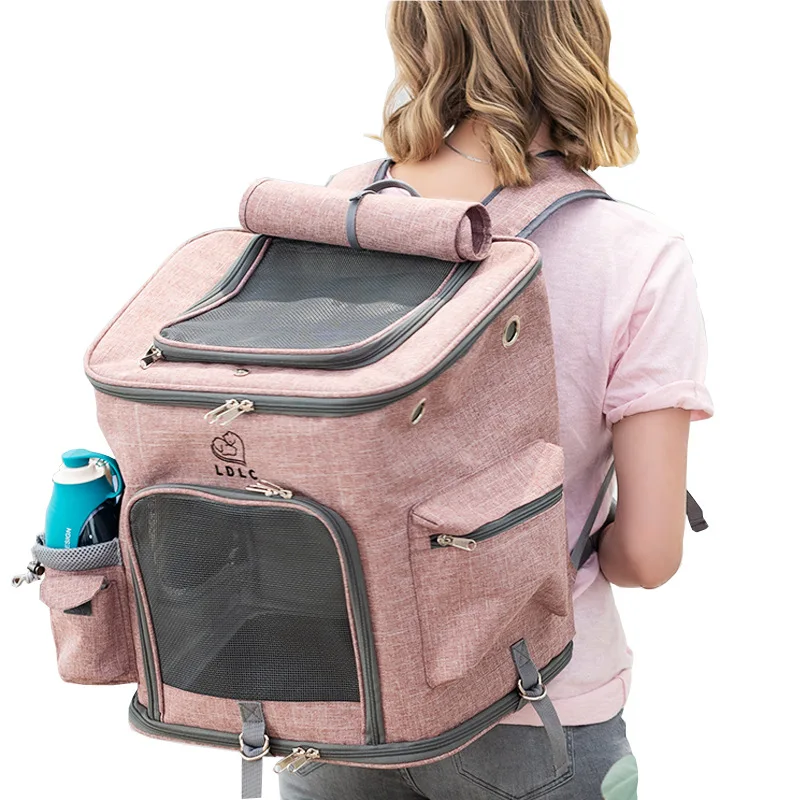 

Mesh Breathable Portable Pet Bag Carry Backpack Bag Pet Carrier