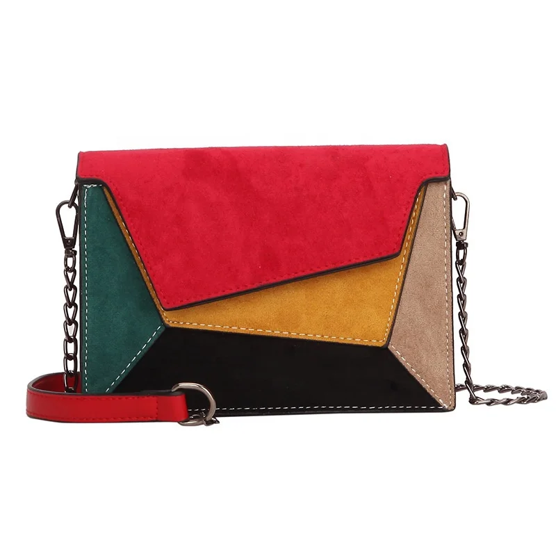 

2020 Fashion PU Leather Gold Chain For Shoulder Square Messenger bags Designer Ladies Mini handbags crossbody