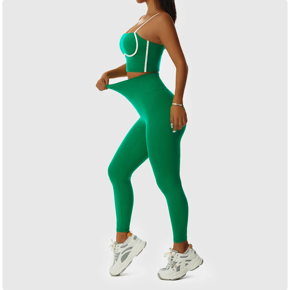 Hot selling Women Workout Fitness Yoga Wear Leggings Gym Wear Sets