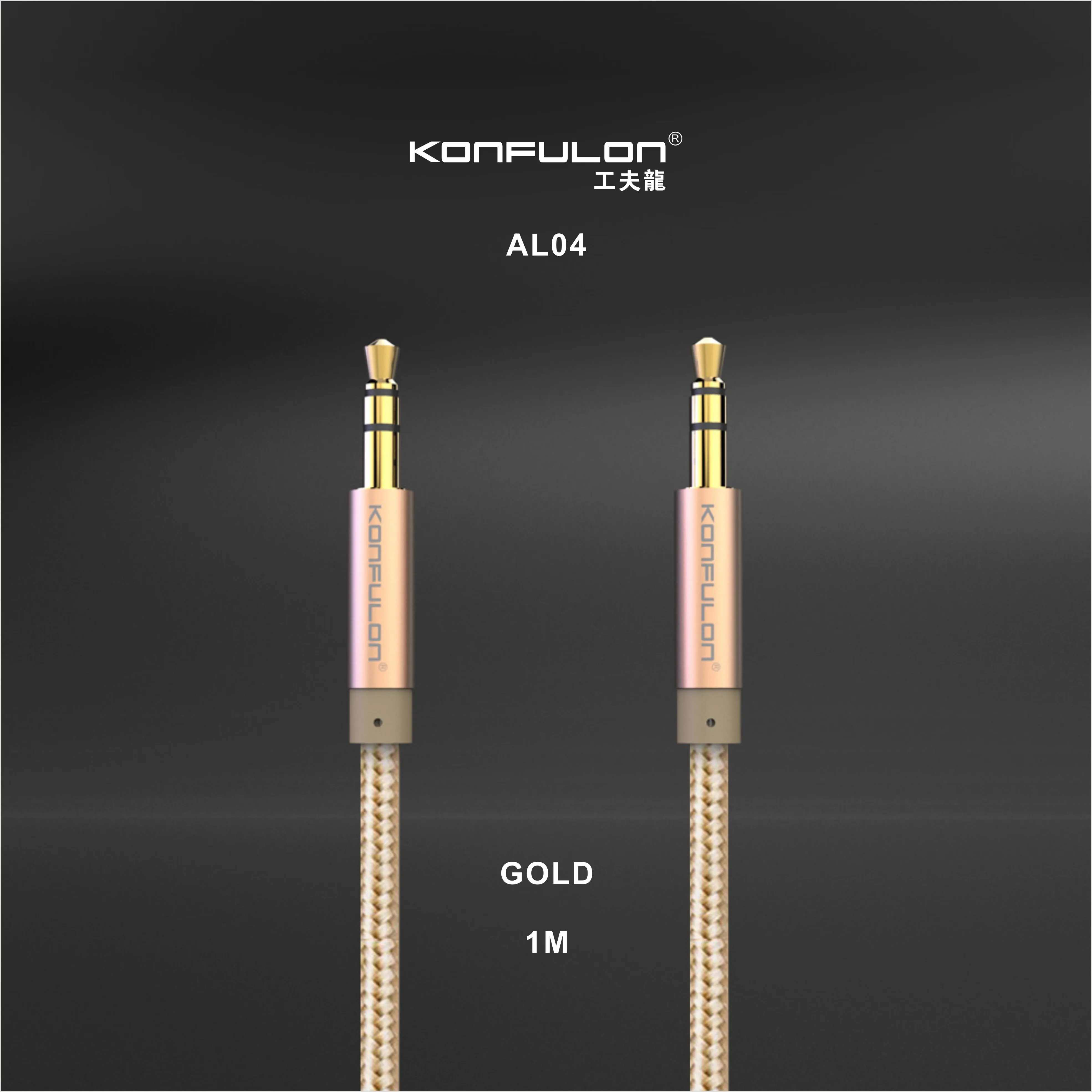 Konfulon 2020 new arrive 3.5mm Aux Audio cable Male to Male Stereo Audio Jack AUX Cable Support for Phone/Computer/DVD player - ANKUX.COM
