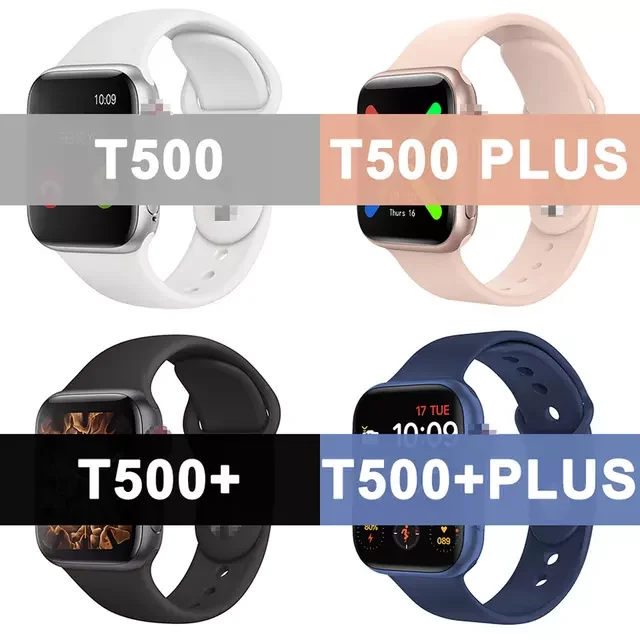 

Android smart watch T500plus T500+ T500+plus T500+pro T500 Smart Watch call heart blood pressure sports smart watch bands, Red