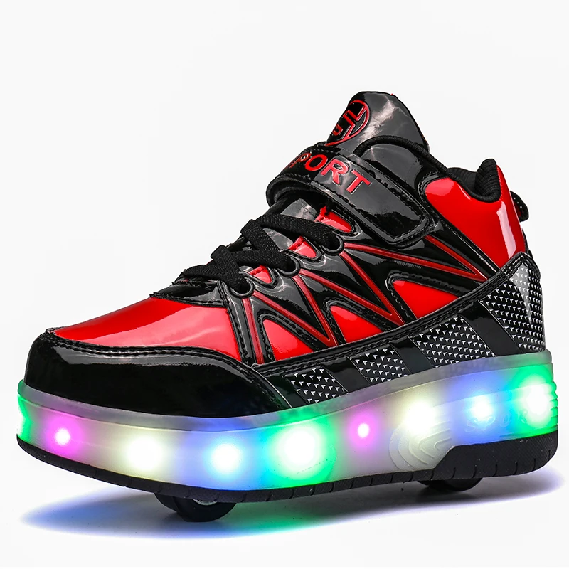 

China factory LED flash roller skate shoes light low price for adult and kid