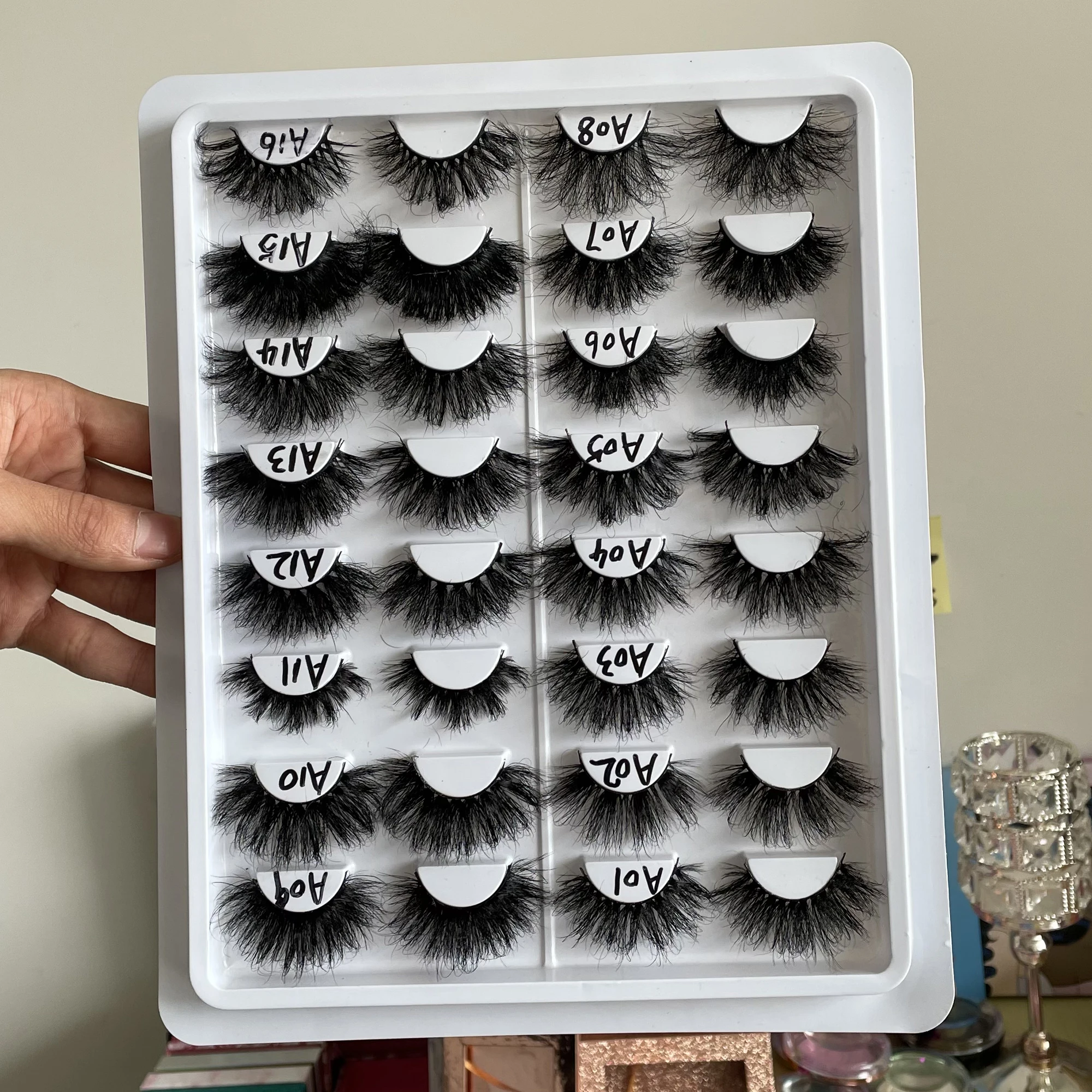 

Zero profit wholesale custom lash box dramatic full strip mink lashes 3D 5D mink eyelash 25mm mink eyelashes vendor