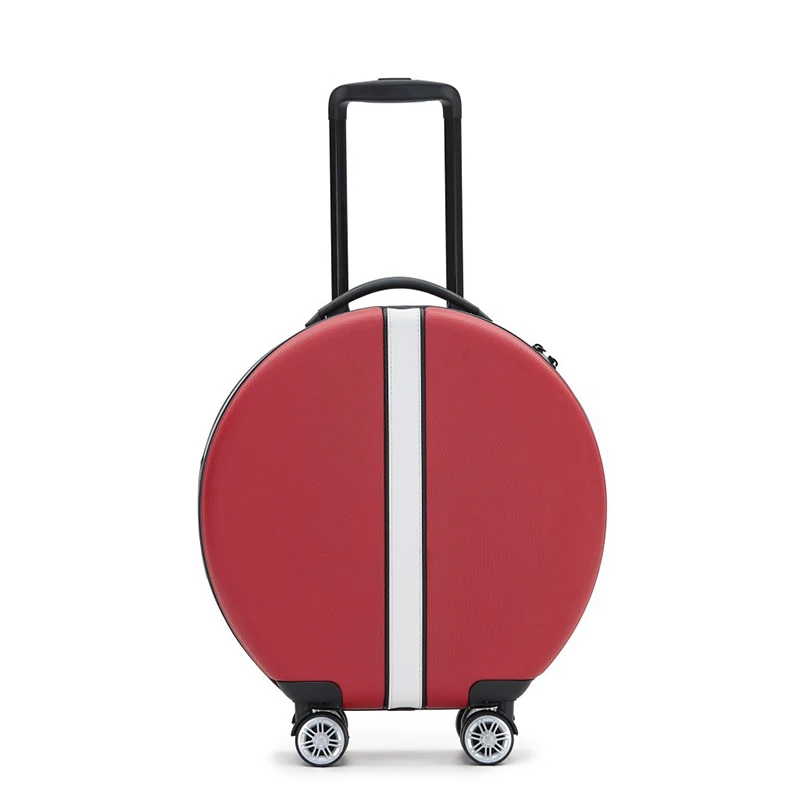 

Hot Selling On Amazon Trolley Luggage Bag Travel Suitcase With Round Shape, 4colors existing