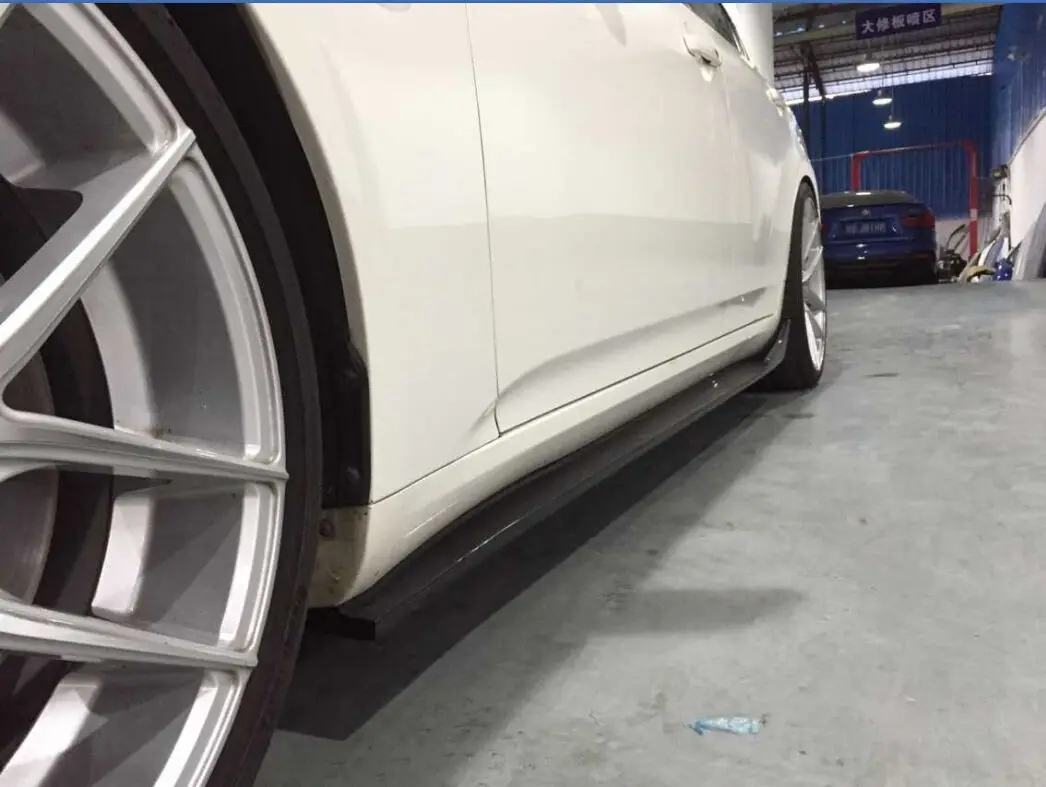 Carbon Fiber G37 Car Side Skirts Winglet For Infiniti G37 X Sport Sedan