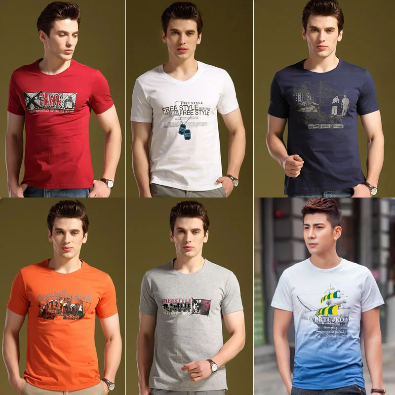 

2020 Most Popular Men's T-shirts High quality cotton Young summer wear T-shirts short sleeved tops