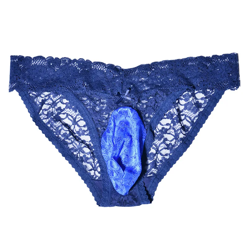 

Sexy Charm Thong Lace Men Men's Sexy Lace Panties Double Soft Yarn Transparent Thong Mens Sexy Underwear