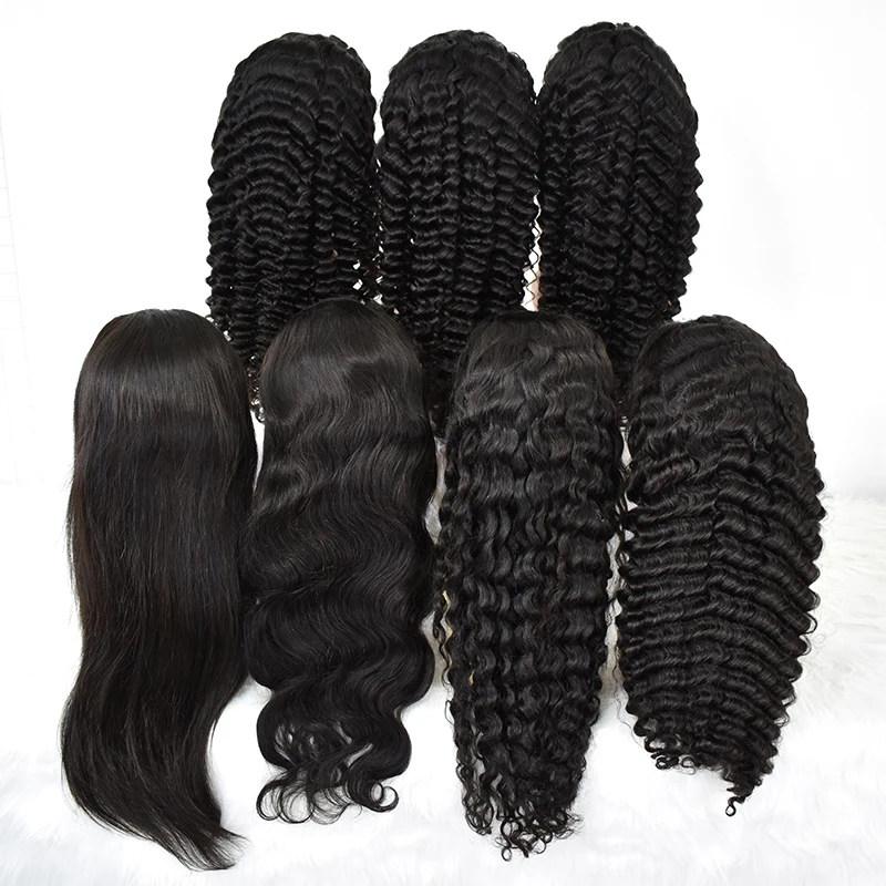 

Cuticle aligned Human Hair Ready to ship Raw Virgin Hair Lace Frontal Wig