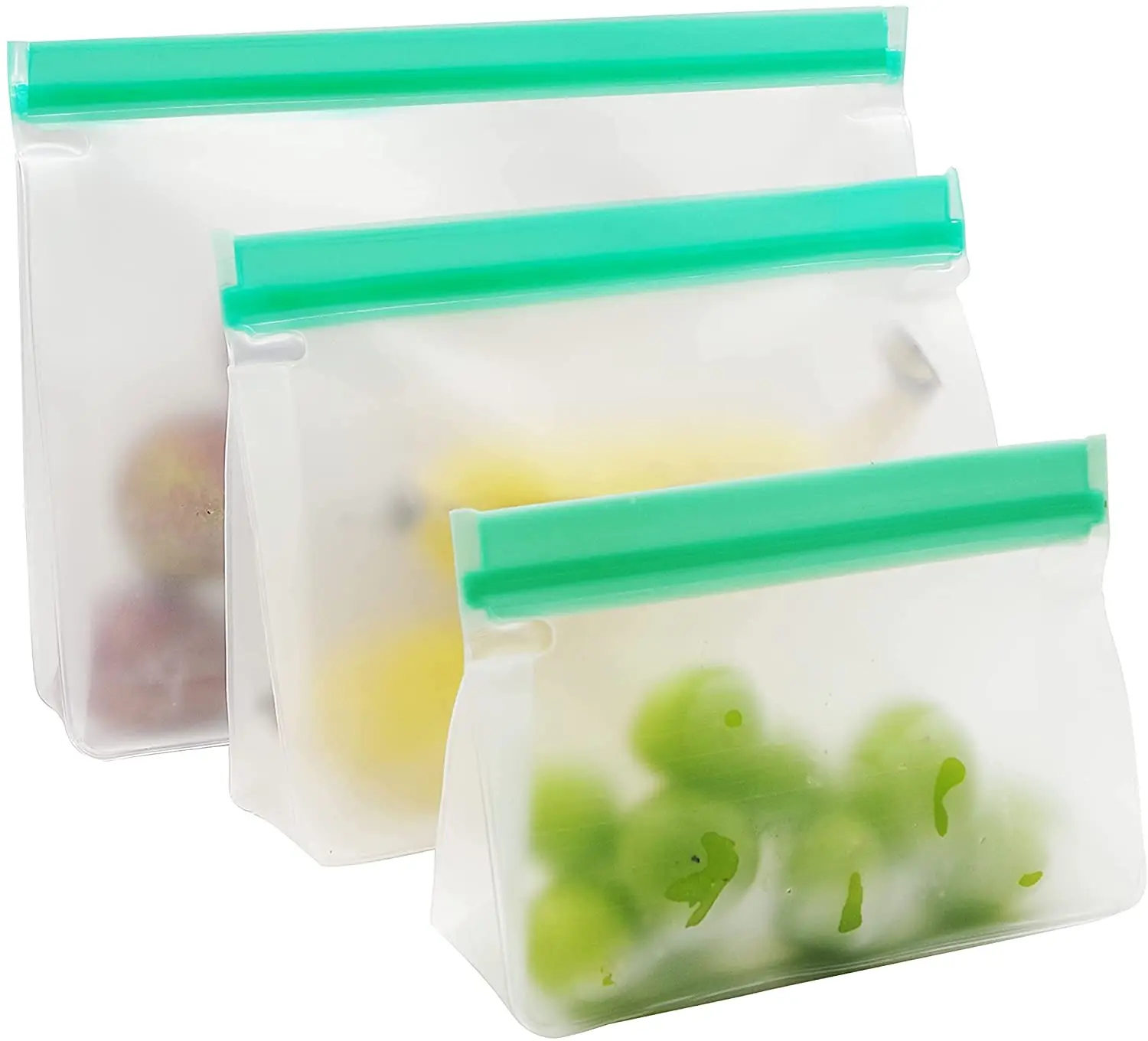 

BPA Free Kids Snack Storage Freezer Bags For Food Reusable Food Bags Reusable Zipper Bags