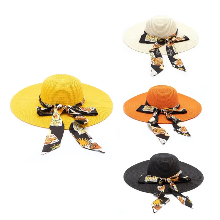 

High Quality Bowknot Multi Color Women Beach Straw Hat