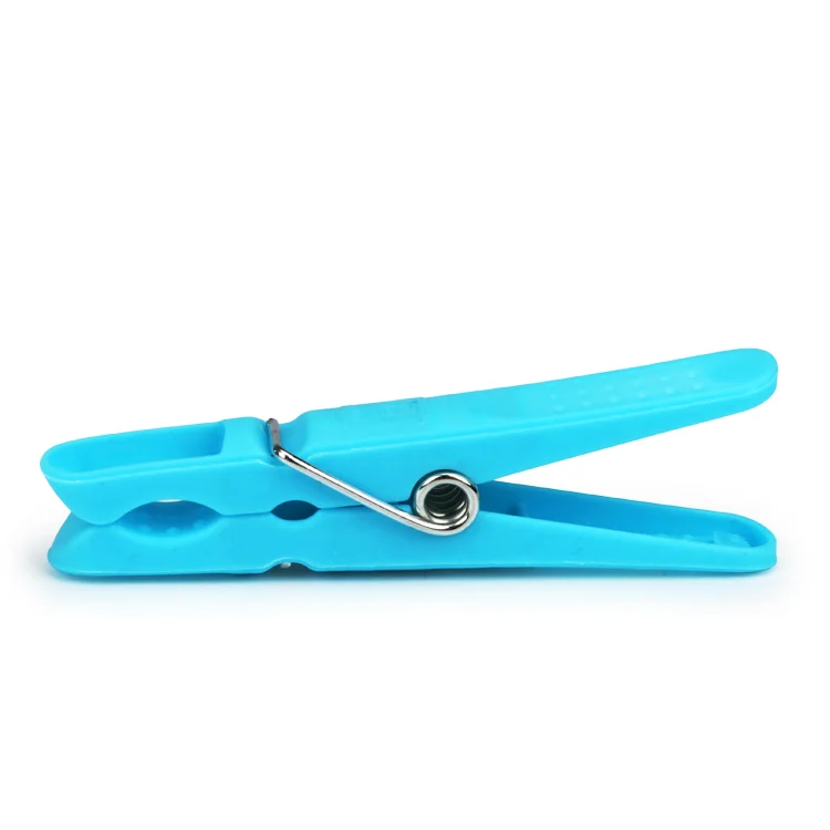 Plastic Hanging Peg Basket With 24 Pegs Hanging Washing Line Windproof