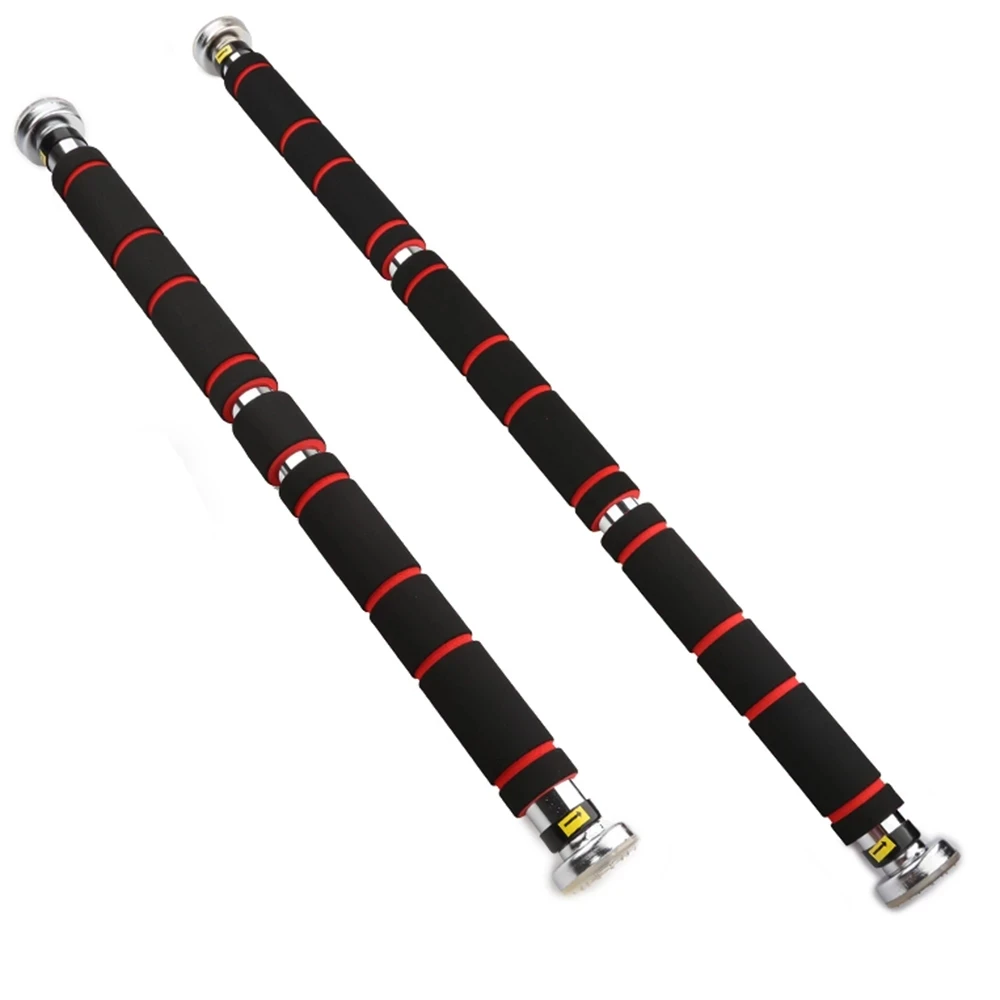 

TY Adjustable Door Horizontal Bars Exercise Home Workout Gym Chin Up Pull Up Training Bar Sport Fitness Equipments, Black
