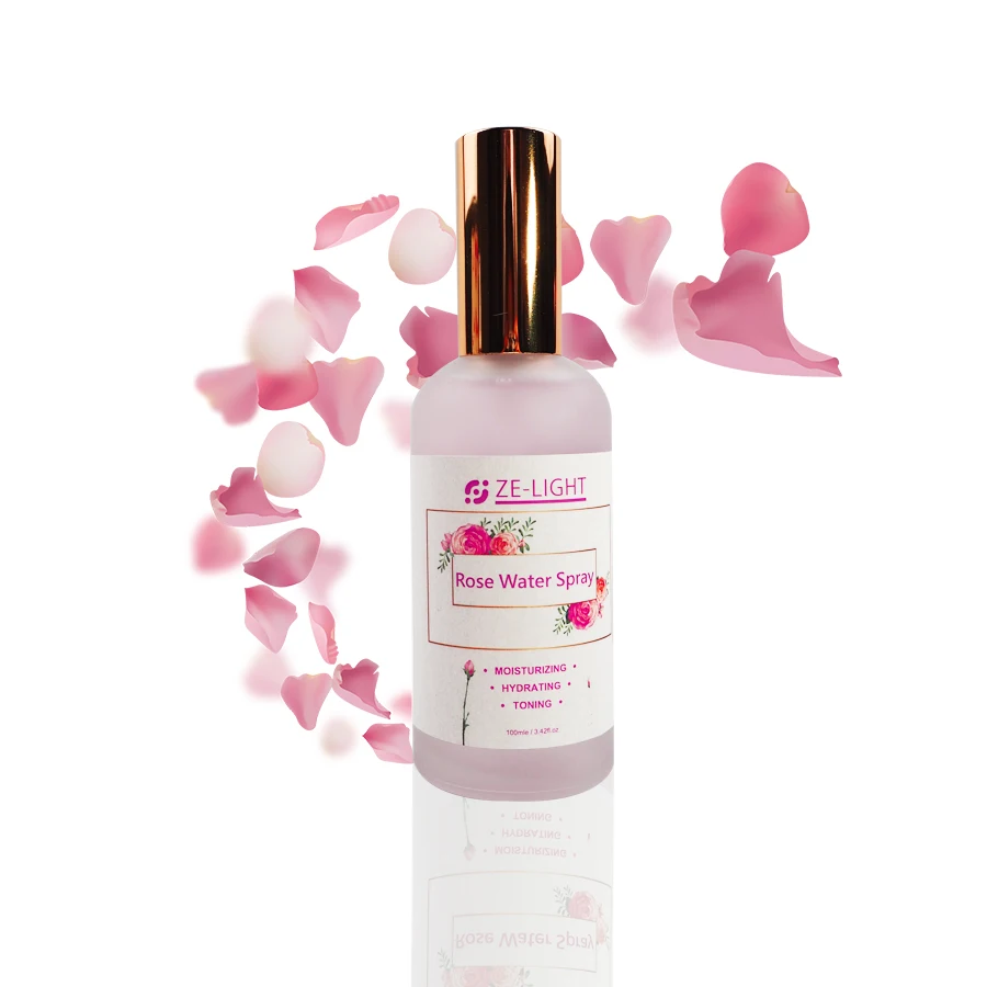 

OEM Private Label Organic Skin Care Hydrating Moisturizing Rose Water Spray Rose Water Toner, Pink