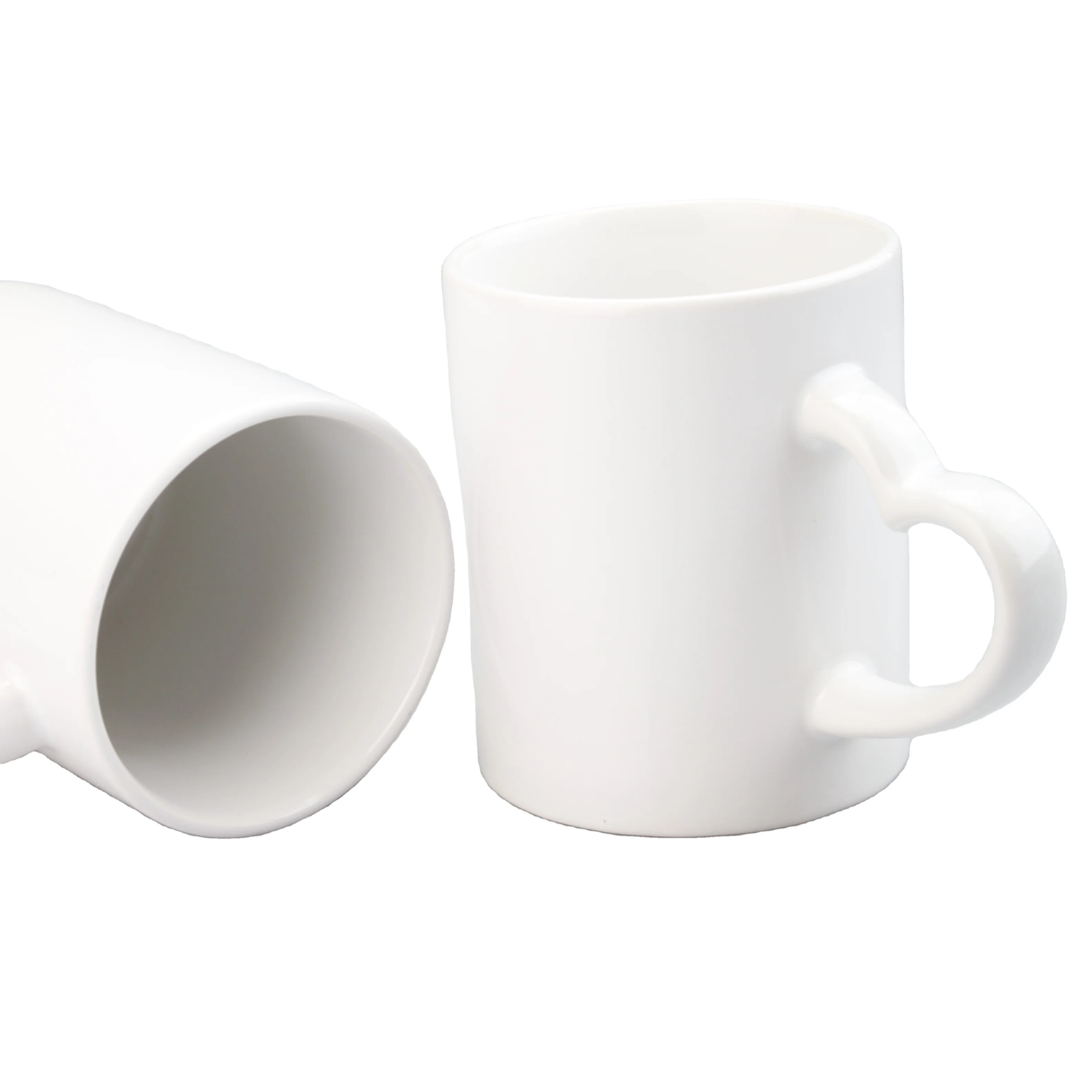 

Sublimation 11oz Ceramic Coffee Mugs Personalised Love Handle White Mugs to Sublimat Promotional Mug Supplier, White color