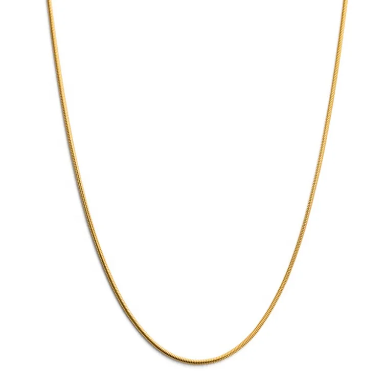 

Hot selling 18K gold vermeil 925 sterling silver snake chain choker necklace jewelry